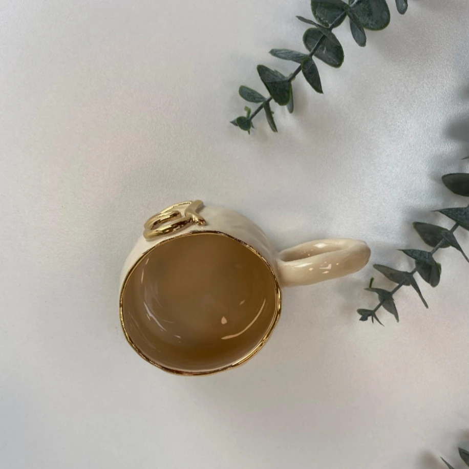 24k ALTIN B HARFLİ FİNCAN