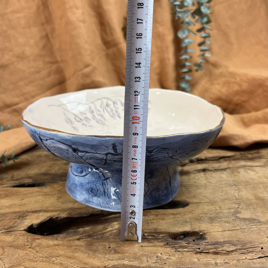 El Boyaması Ayaklı Kase