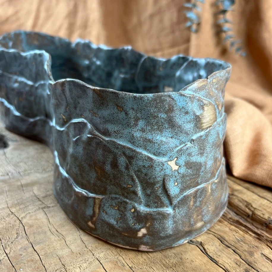 EL YAPIMI STONEWARE SUNUM TABAĞI