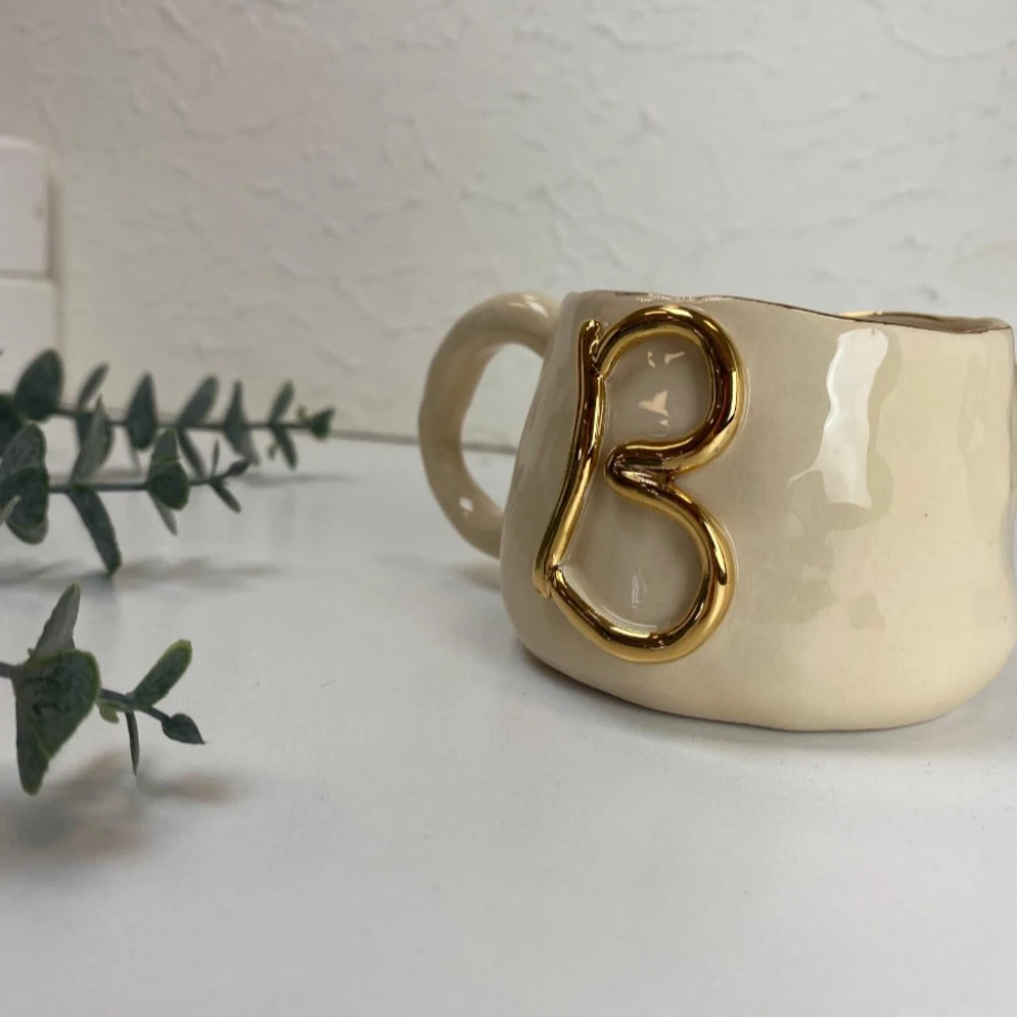 24k ALTIN B HARFLİ FİNCAN