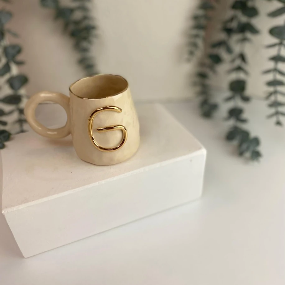 24K ALTIN G HARFLİ FİNCAN