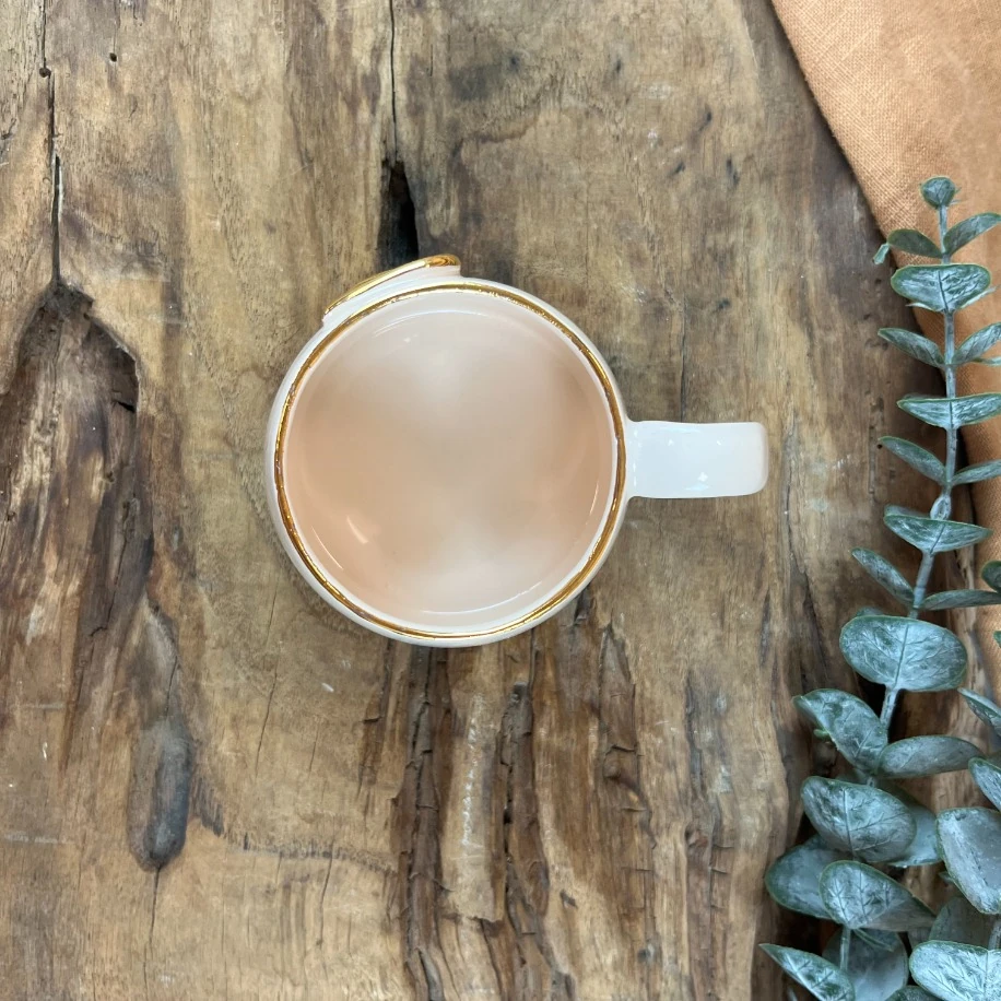 24K ALTIN DETAYLI "F" HARFLİ 250ml MUG