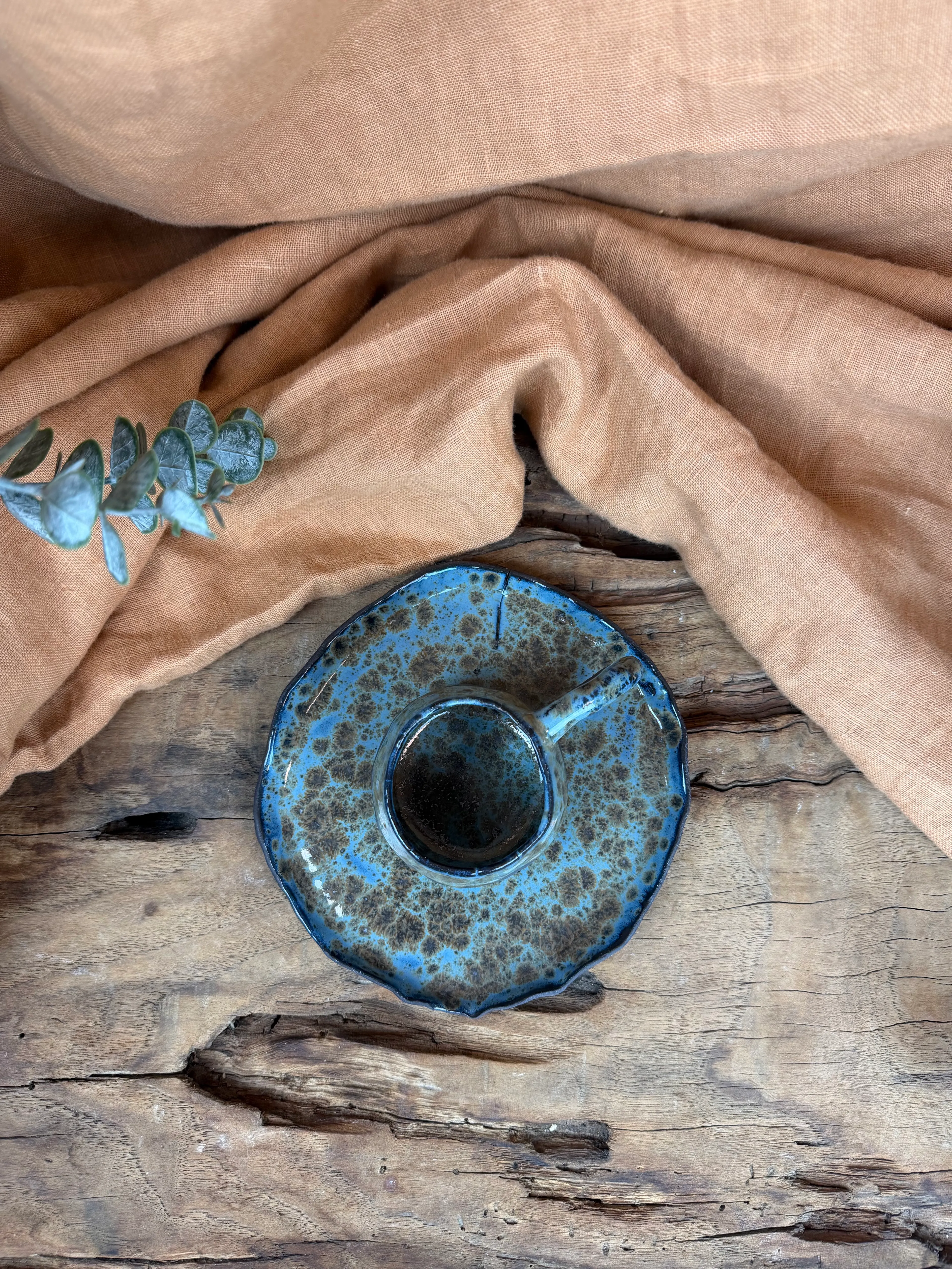 Doğal Dokulu Stoneware Kahve Fincanı – 100 ml