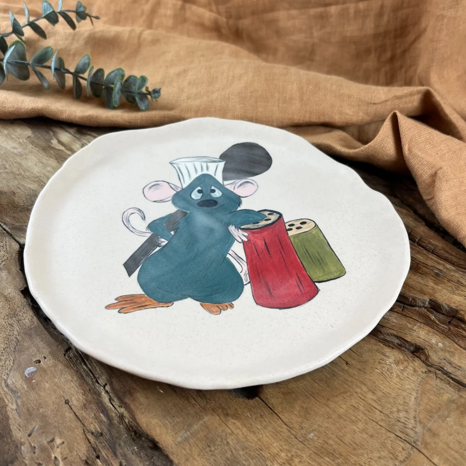 EL BOYAMASI SERAMİK SUNUM TABAĞI