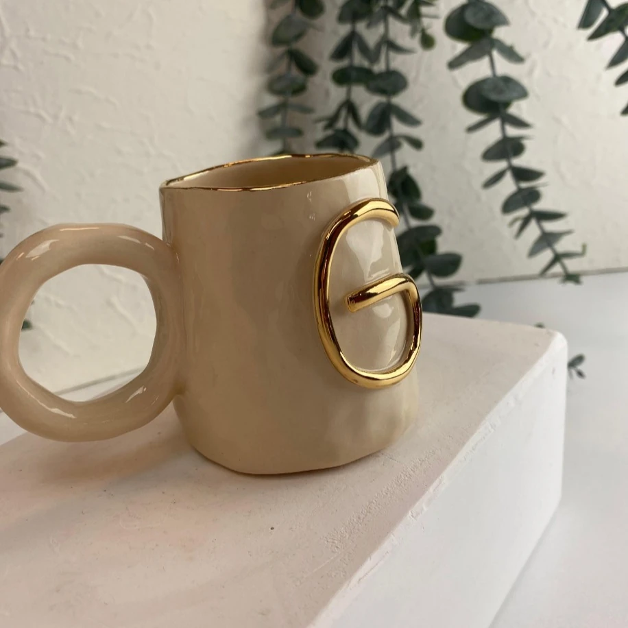 24K ALTIN G HARFLİ FİNCAN