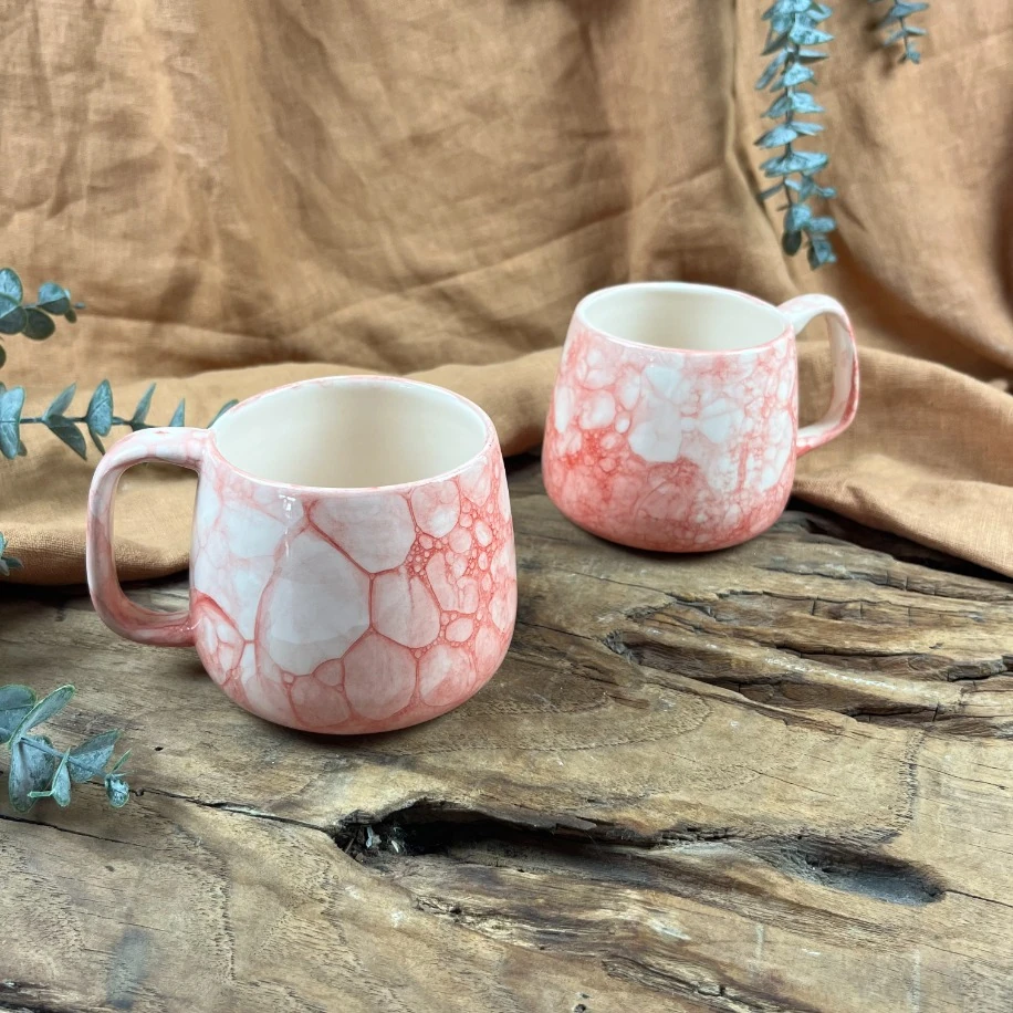 BUBBLE DESENLİ 400ML MUG (2ADET)