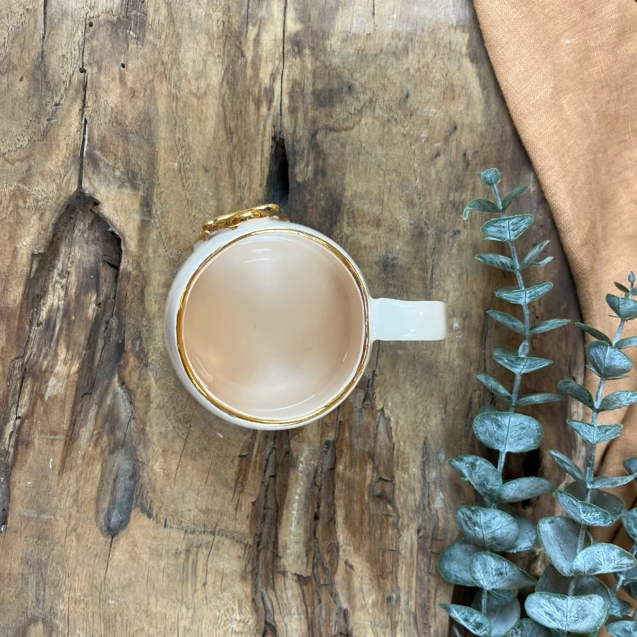 24K ALTIN DETAYLI "A" HARFLİ 250ml MUG