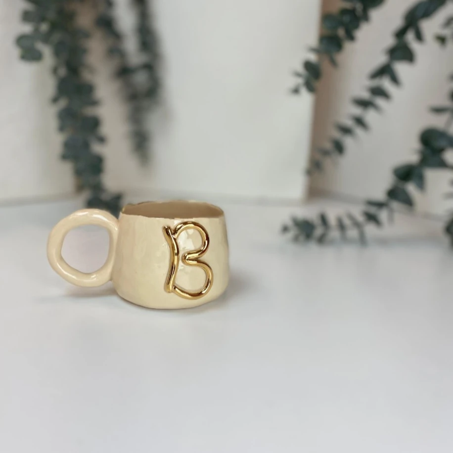 24k ALTIN B HARFLİ FİNCAN