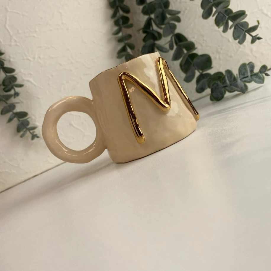 24K ALTIN M HARFLİ FİNCAN