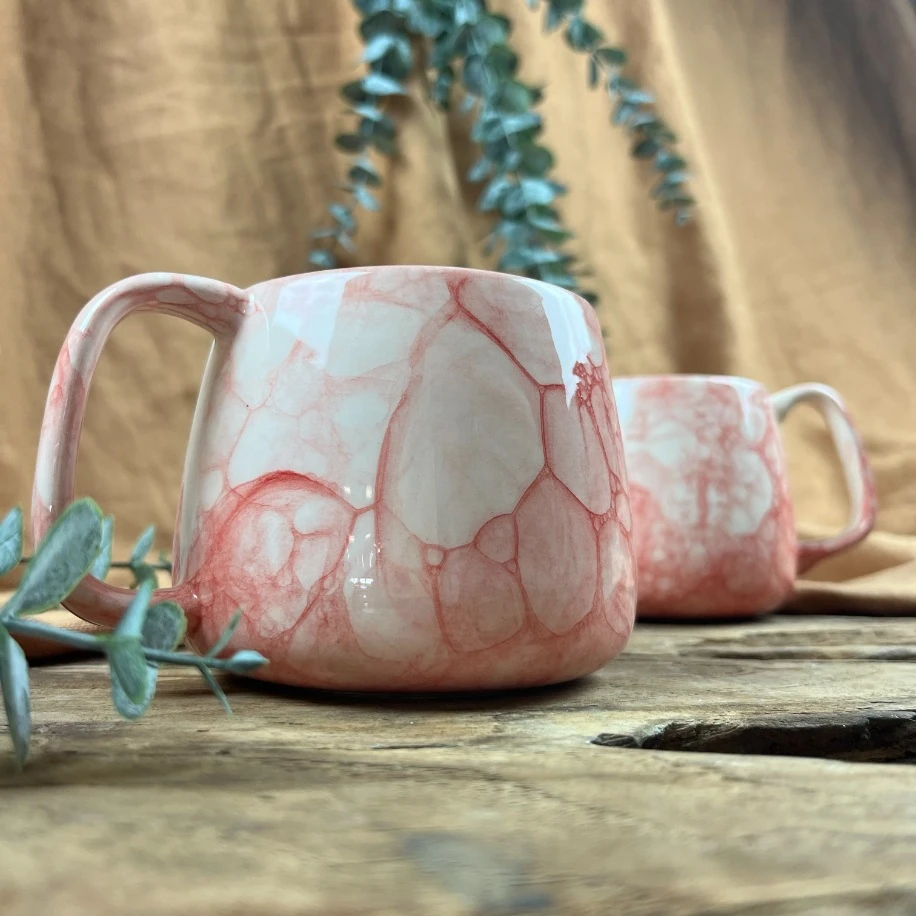 BUBBLE DESENLİ 400ML MUG (2ADET)