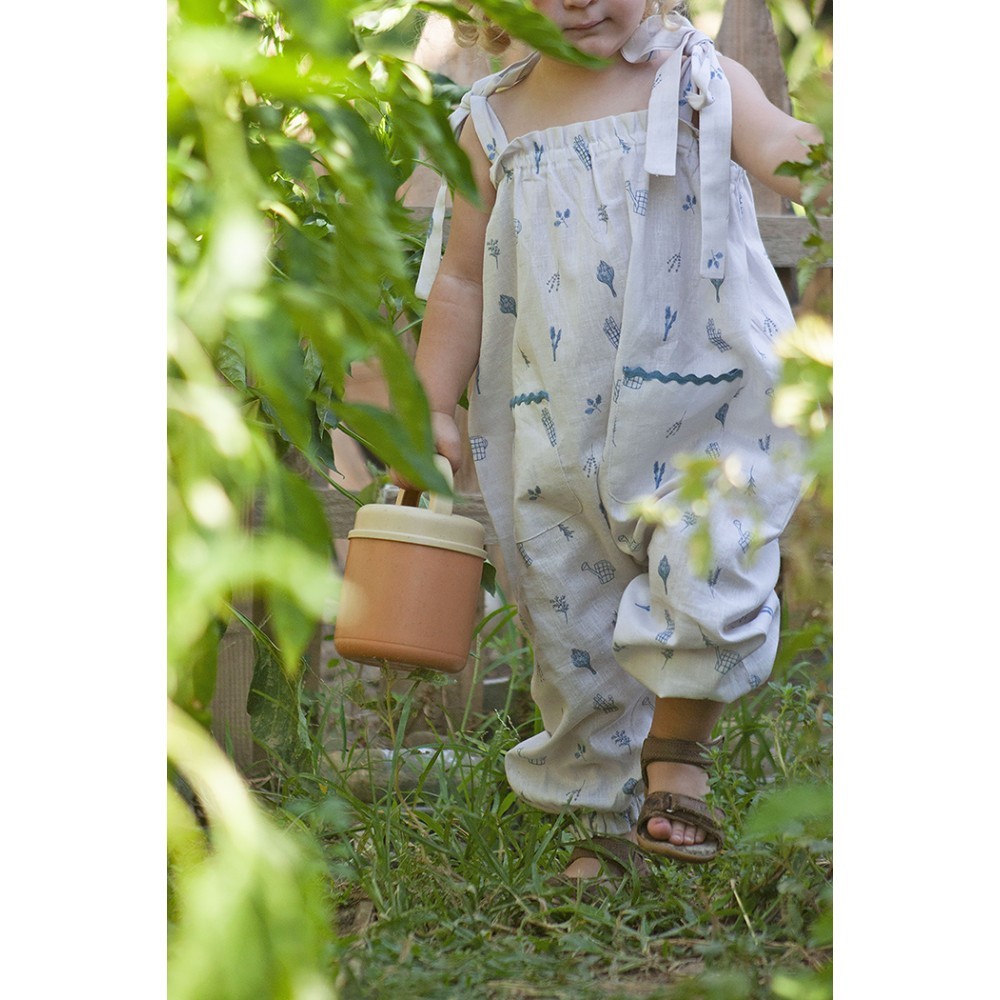 Auntie Me Organik 'Gardening' Dokuma Uzun Tulum