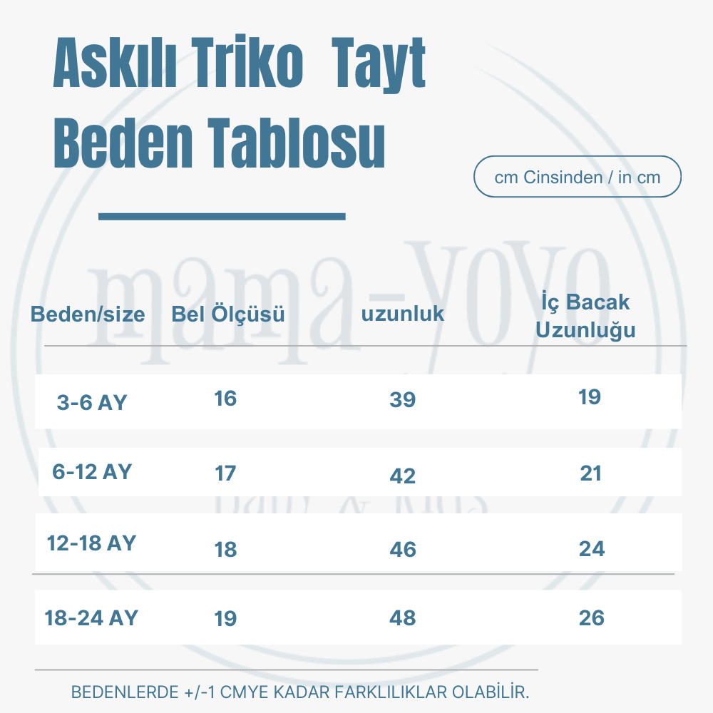 Askılı Organik Triko Bebek Taytı-Krem