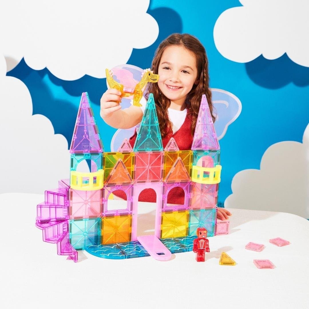 Magna-Tiles Castle DLX + microMAGS - Prenses Şatosu 48 Parça