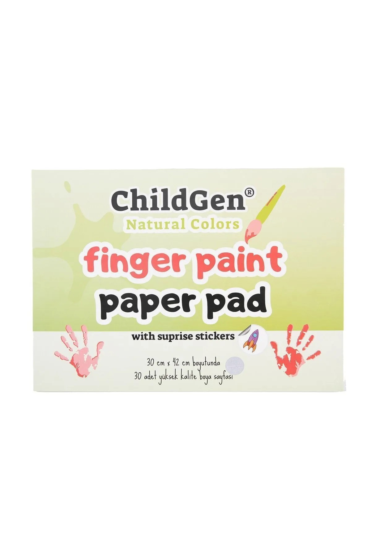 ChildGen Parmak Boya Resim Defteri - Finger Paper Pad