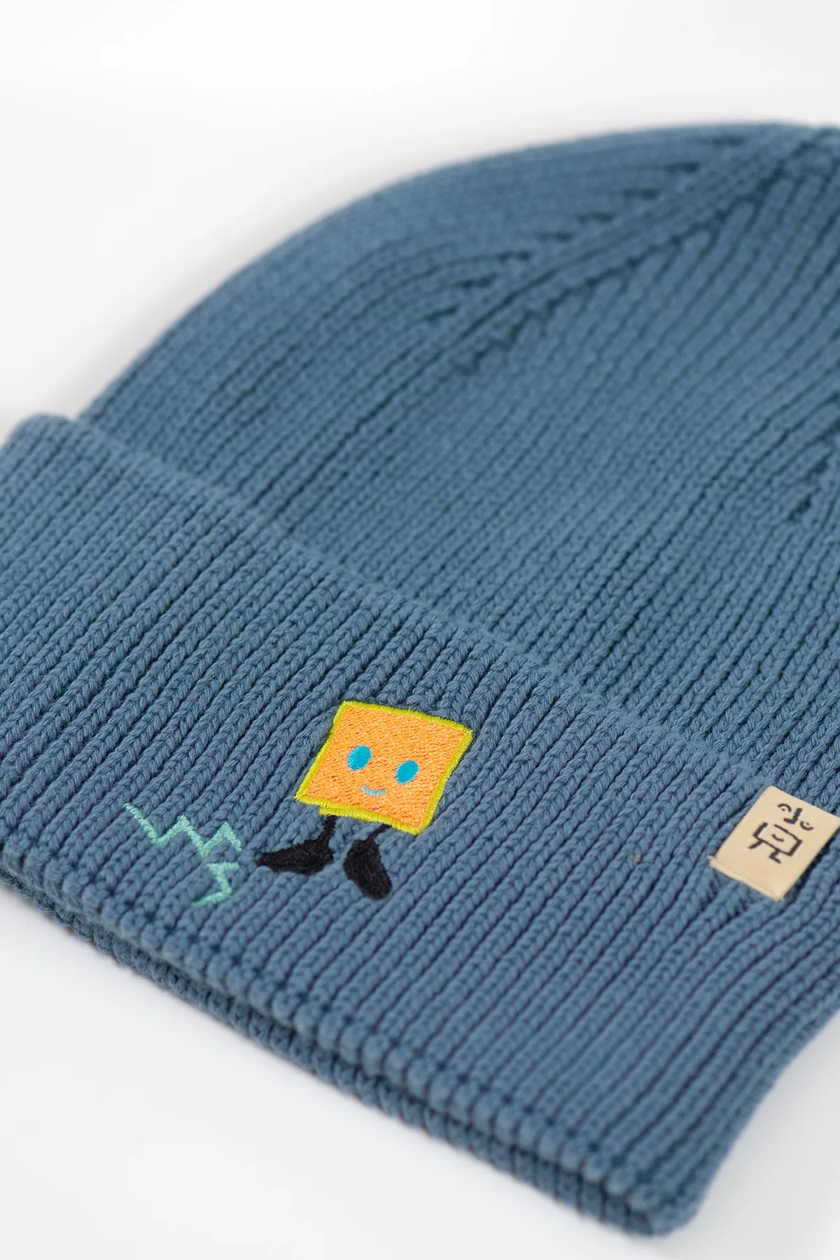 Square Man Beanie - Blue