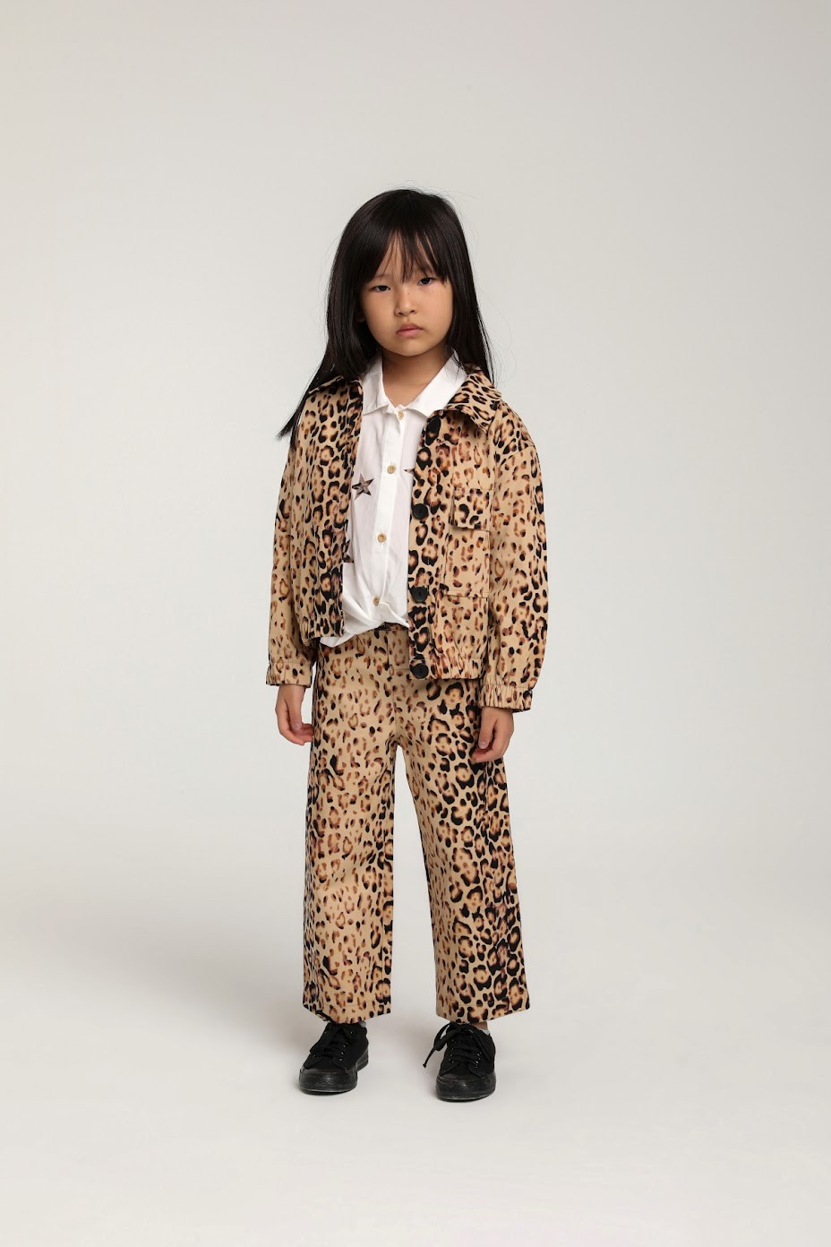 Escabel Bebe Pantolon Leopar