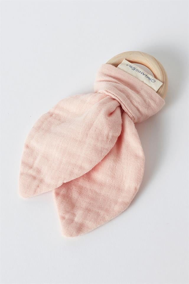 OrganicEra Muslin Diş Kaşıyıcı , Powder Pink