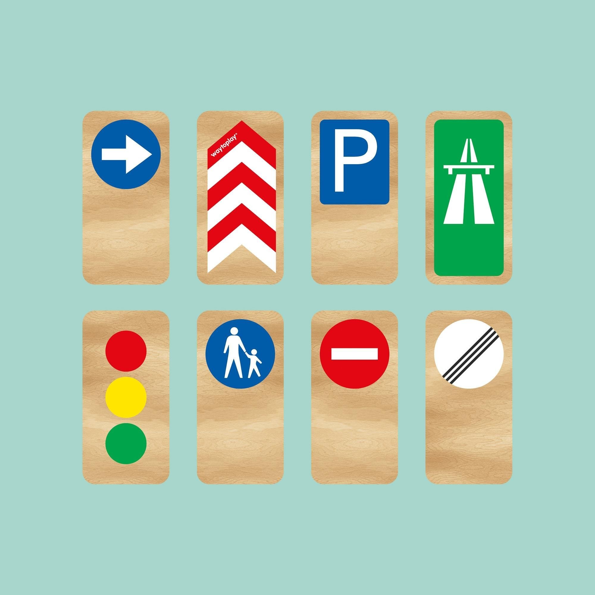 Waytoplay - Roadblocks Set Traffic Signs