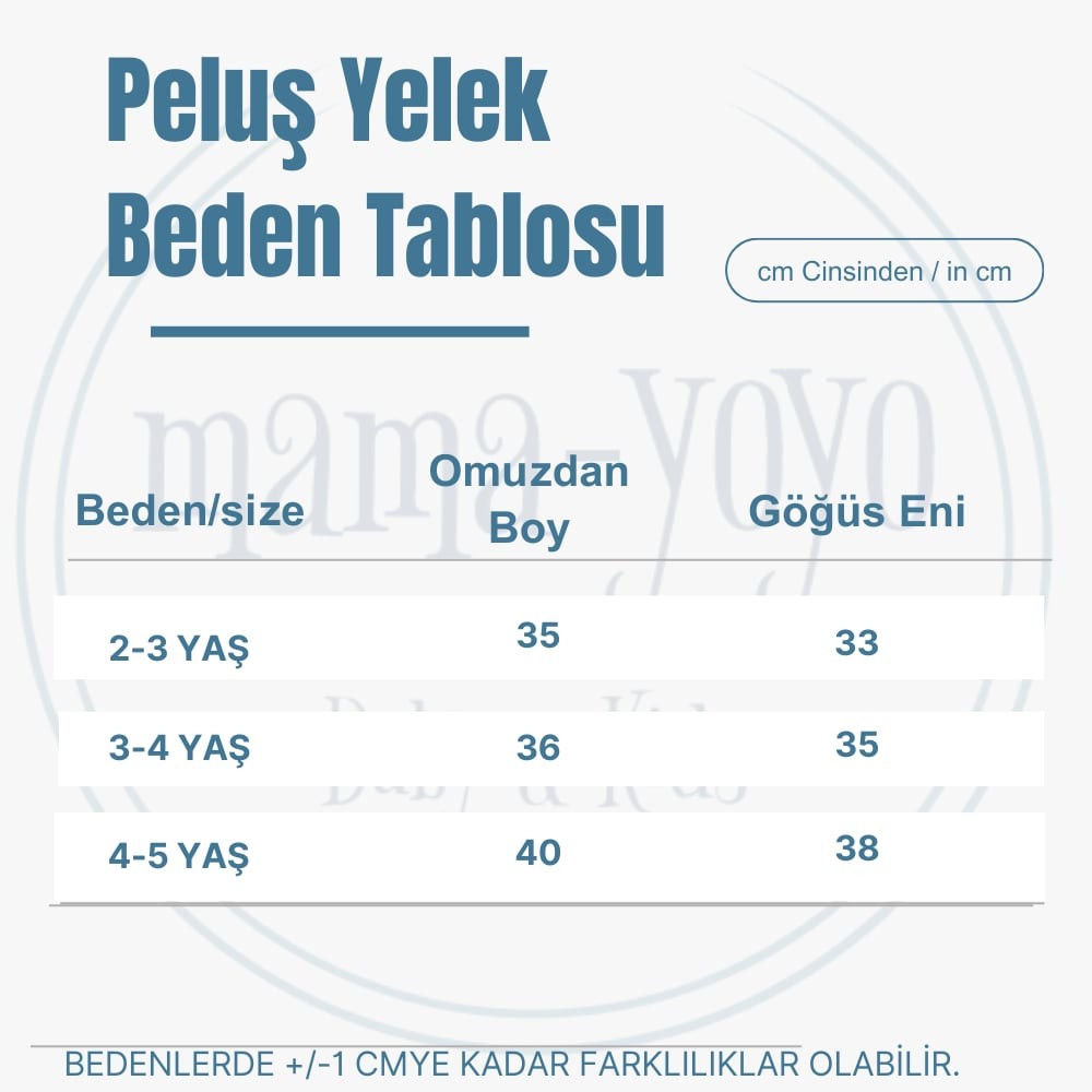 Peluş Yelek - Pudra Pembe