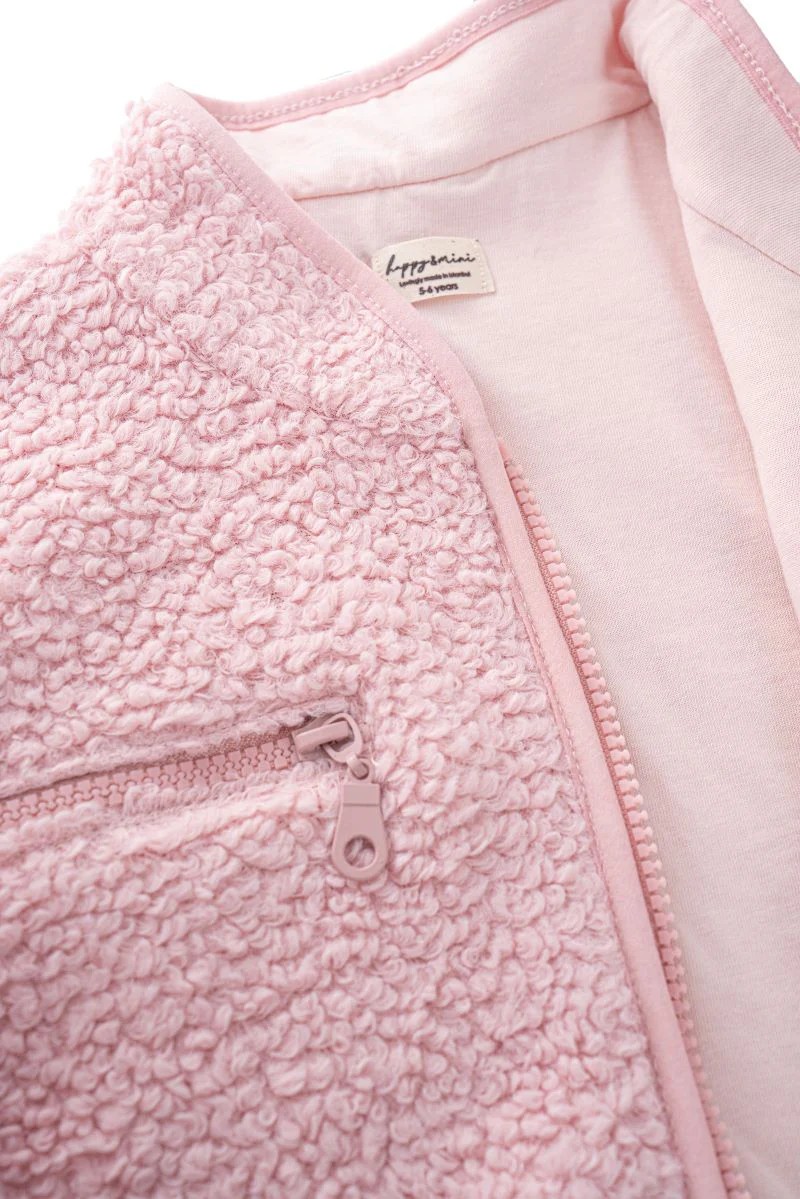 Happy and Mini Teddy Jacket Pink