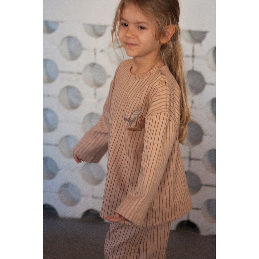 Auntie Me Organik 'Wavy Striped' Eşofman Üstü