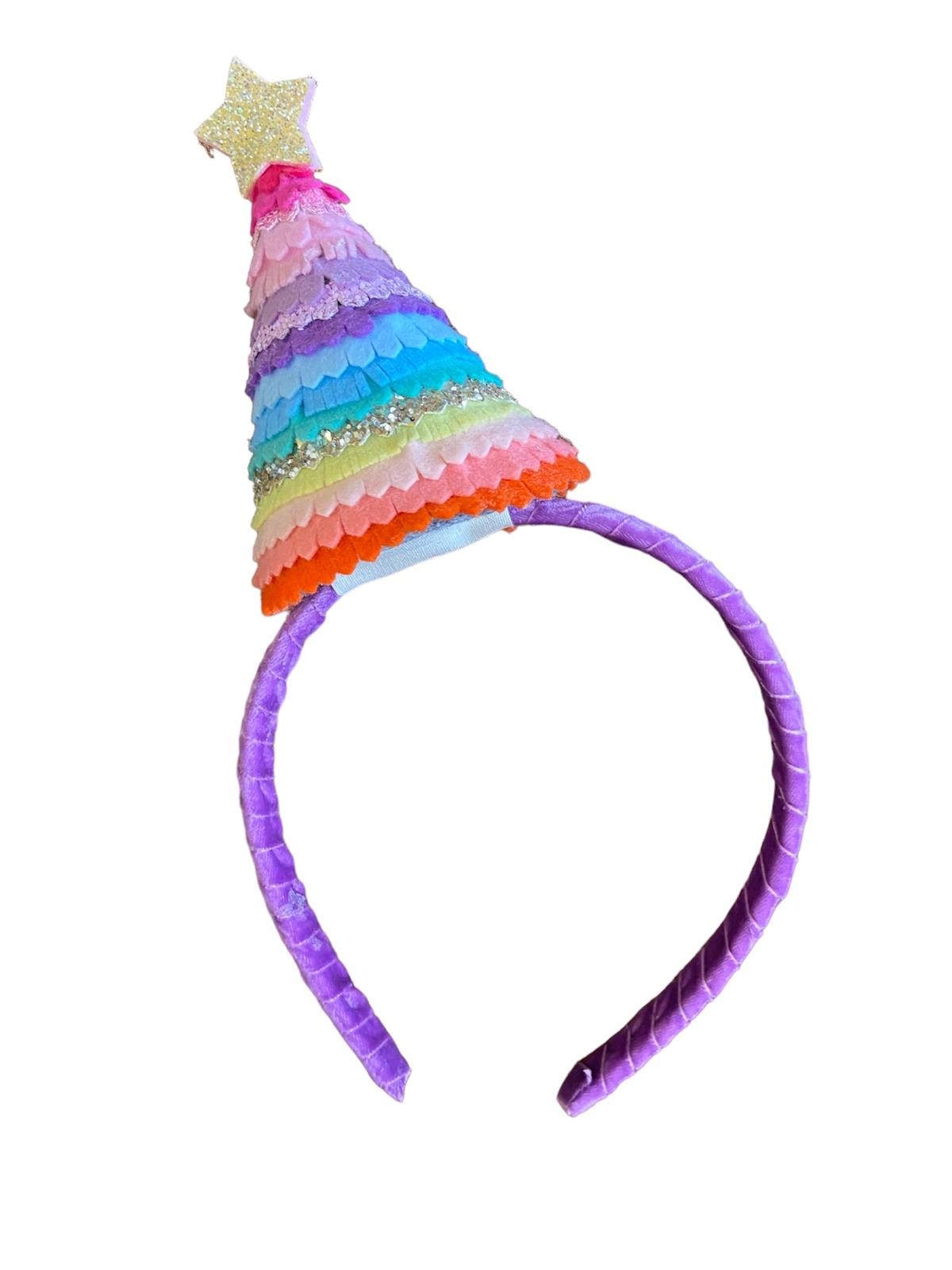 Colorful Party Hat - Taç Mor