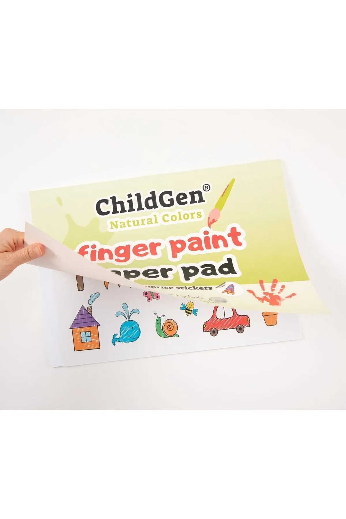 ChildGen Parmak Boya Resim Defteri - Finger Paper Pad