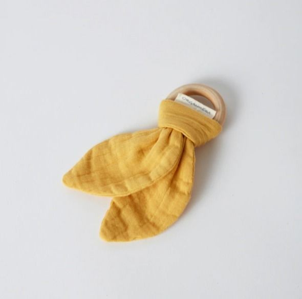 OrganicEra Muslin Diş Kaşıyıcı , Mustard