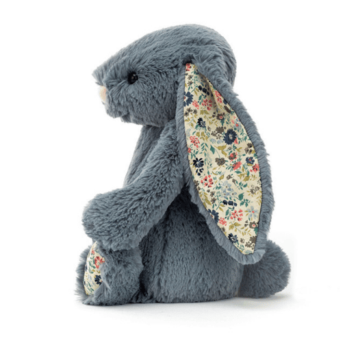 Jellycat Çiçekli Koyu Mavi Tavşan Orta Boy 31 cm