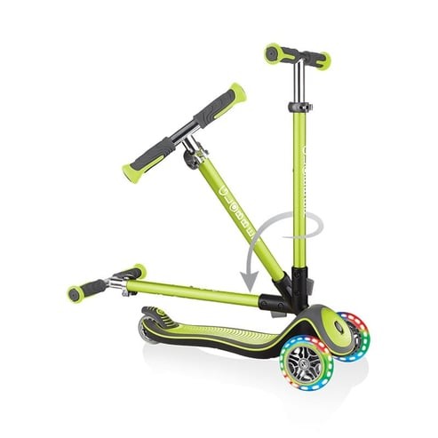 Globber Elite Deluxe Işıklı Scooter - Yeşil