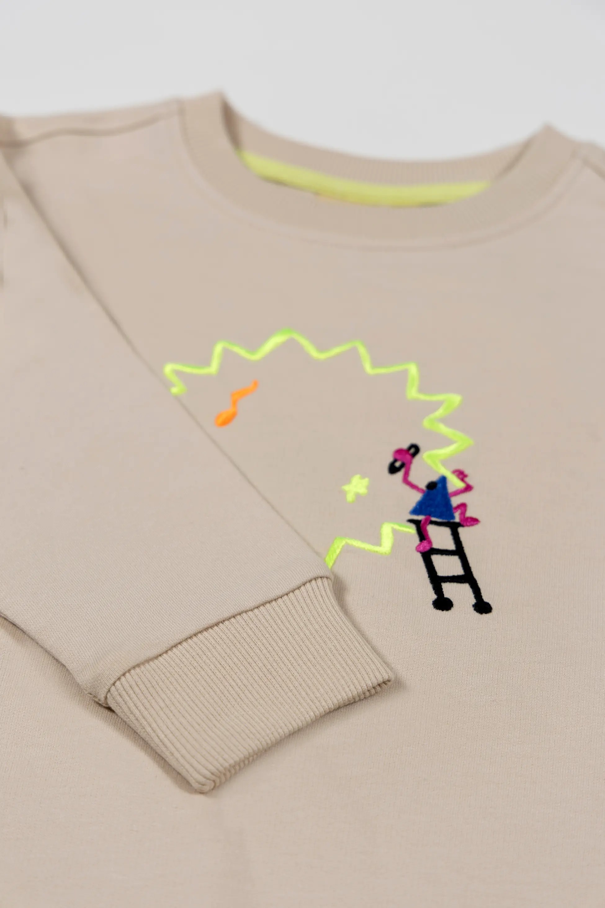 Climb for Fun Sweatshirt - Beige