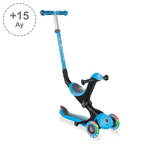 Globber Go Up Deluxe Işıklı Scooter - Mavi