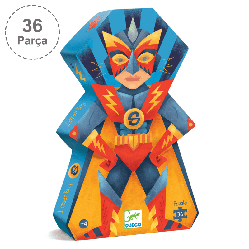 Djeco Dekoratif Puzzle 36 Parça - Süper Boy