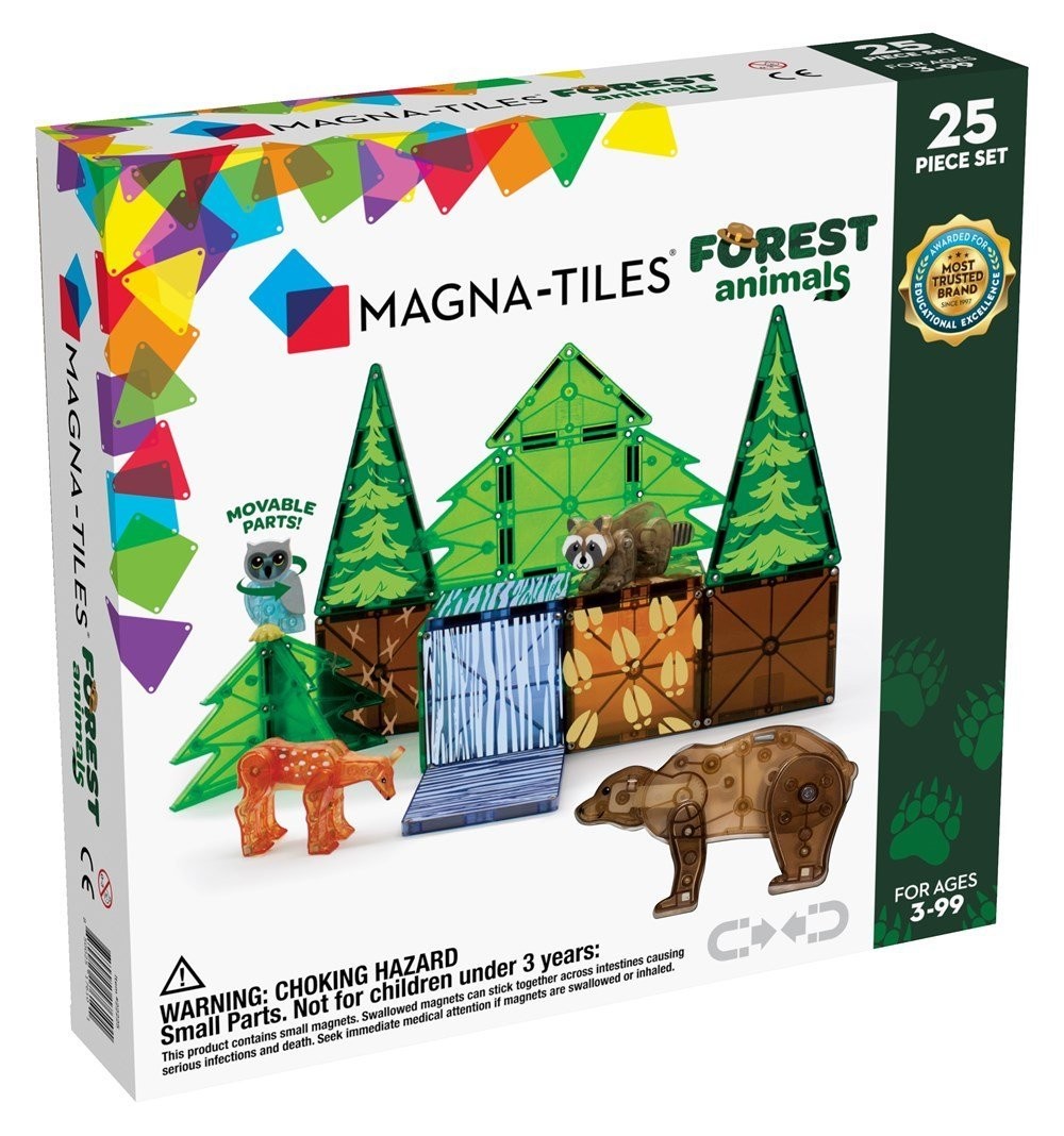 Magna-Tiles - Orman Hayvanları - 25 Parça