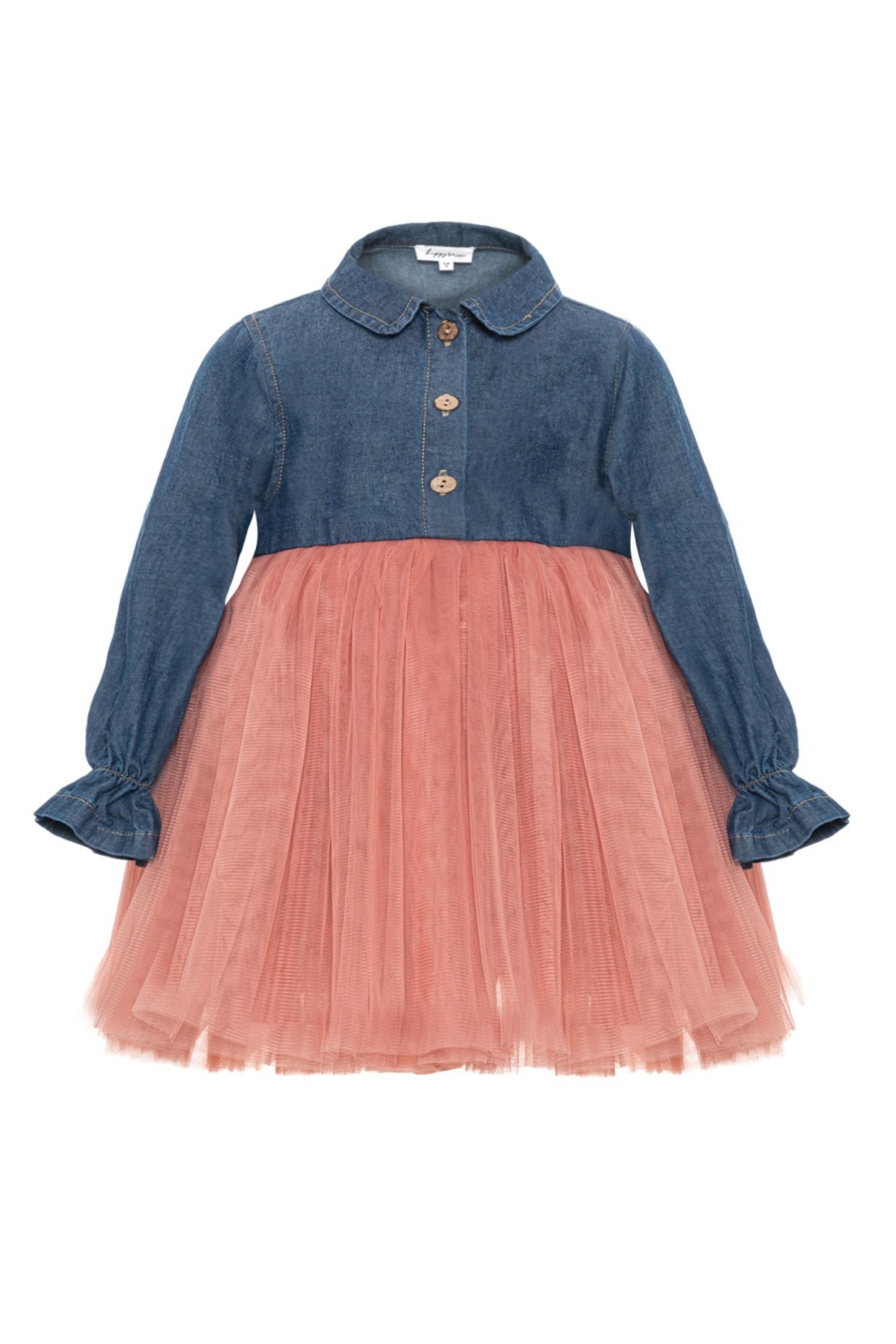 Happy & Mini Aisha Denim Dress Ginger Tulle