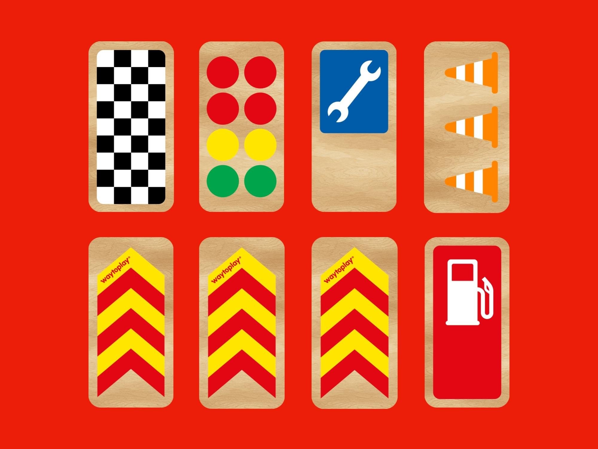 Waytoplay - Roadblocks Set Race Signs