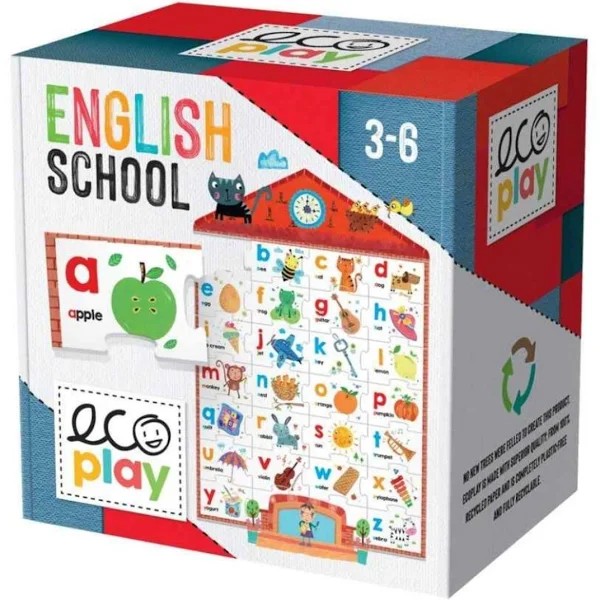 Ecoplay English School Puzzle - 36 Parça