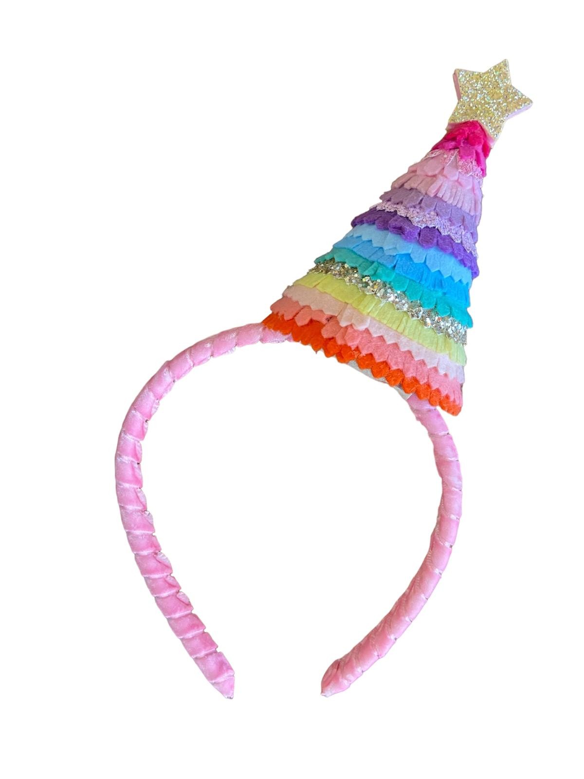 Colorful Party Hat - Taç Pembe