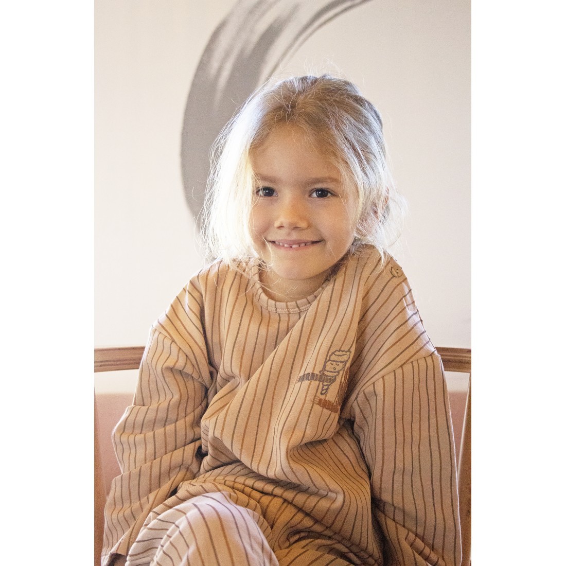 Auntie Me Organik 'Wavy Striped' Eşofman Üstü