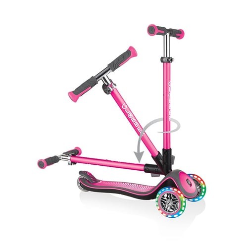 Globber Elite Deluxe Işıklı Scooter - Pembe