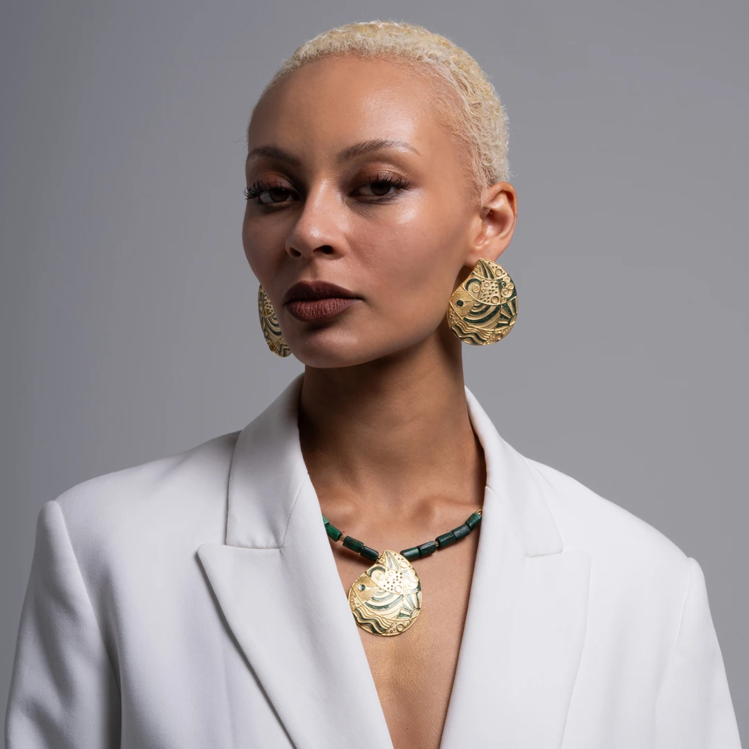 Aura of the Sea Malahit Kolye