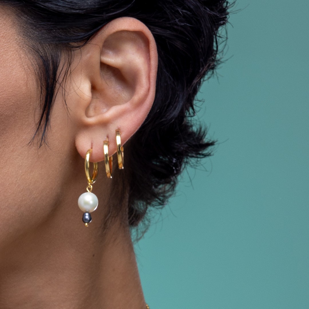 Pearls Küpe (Gold) (Tekli)