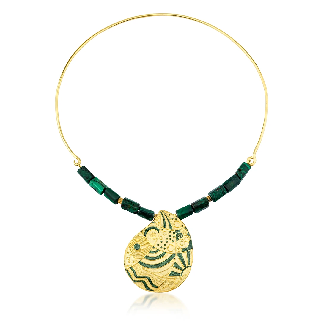 Aura of the Sea Malahit Kolye