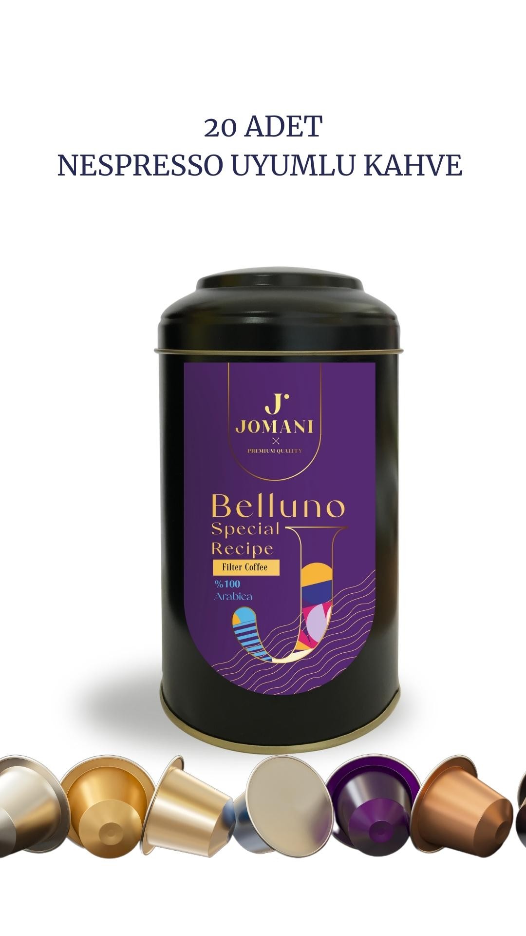 Belluno Lungo- 20 Kapsül -  Fonksiyonel Kapsül Kahve