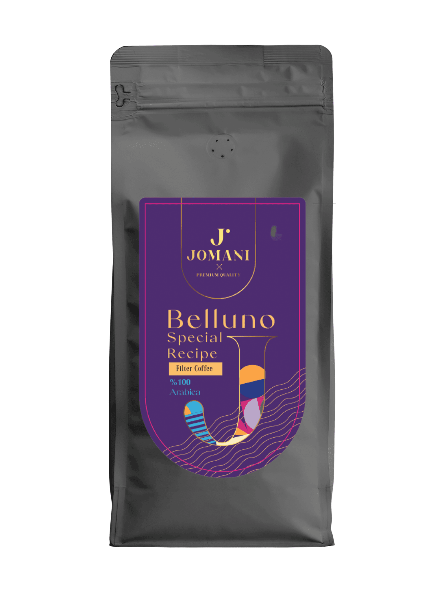 Belluno Fonksiyonel Filtre Kahve - Öğütülmüş - 250 gr - Valfli Ambalaj