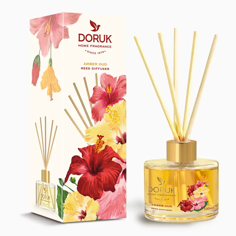 Amber Oud Bambu Çubuklu Oda Parfümü 100ml