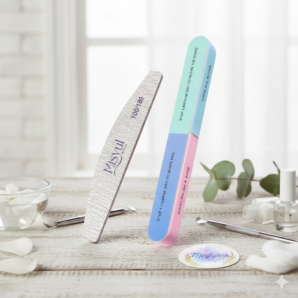 Professionel Kağıt Törpü ve 7 Taraflı Tırnak Törpü Seti