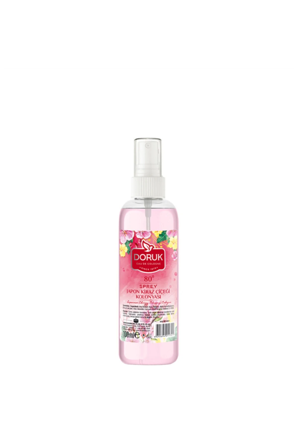 Sprey Japon Kiraz Çiçeği Kolonyası 80° 100 Ml