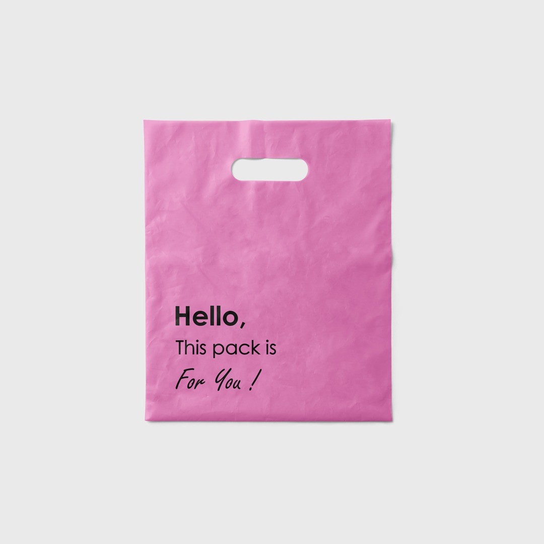 40x50 cm Pink Color Recyclable Shopping Bag