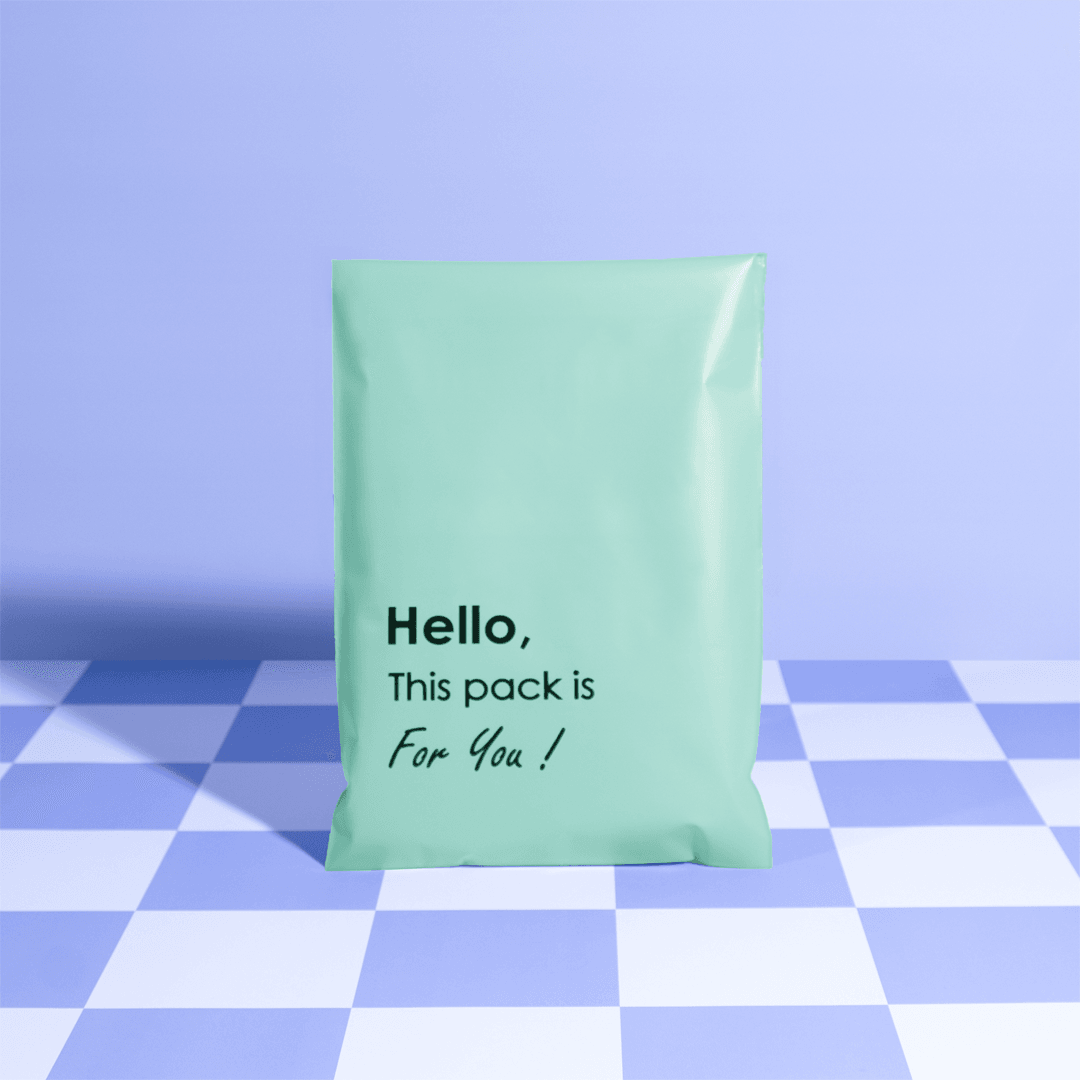 18x25 cm Mint Green Eco-Friendly Poly Mailers